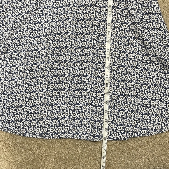 Loft Two colored Floral Patterned Dress. - Picture 9 of 9